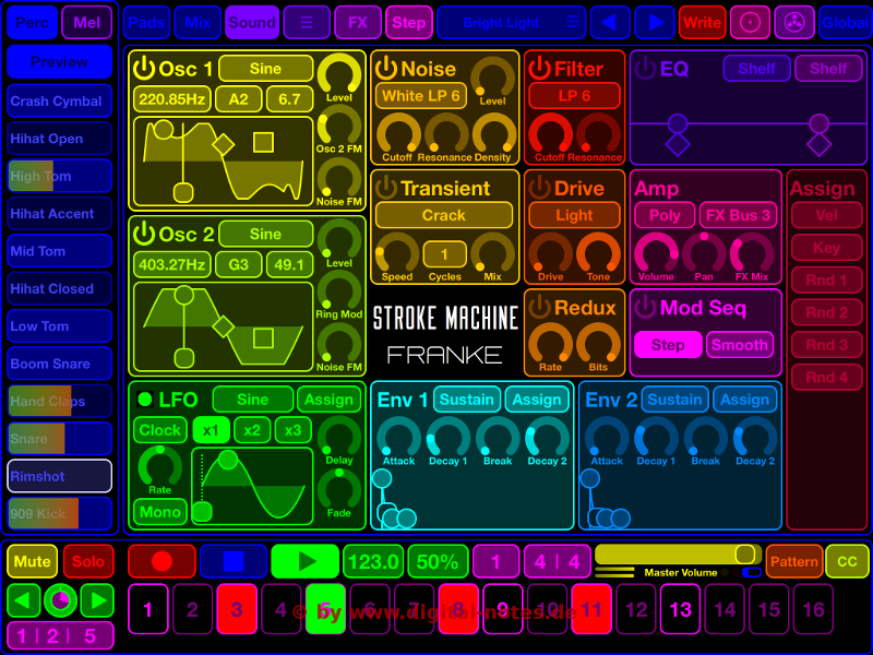 Stroke Machine Sound View Normal Color Scheme